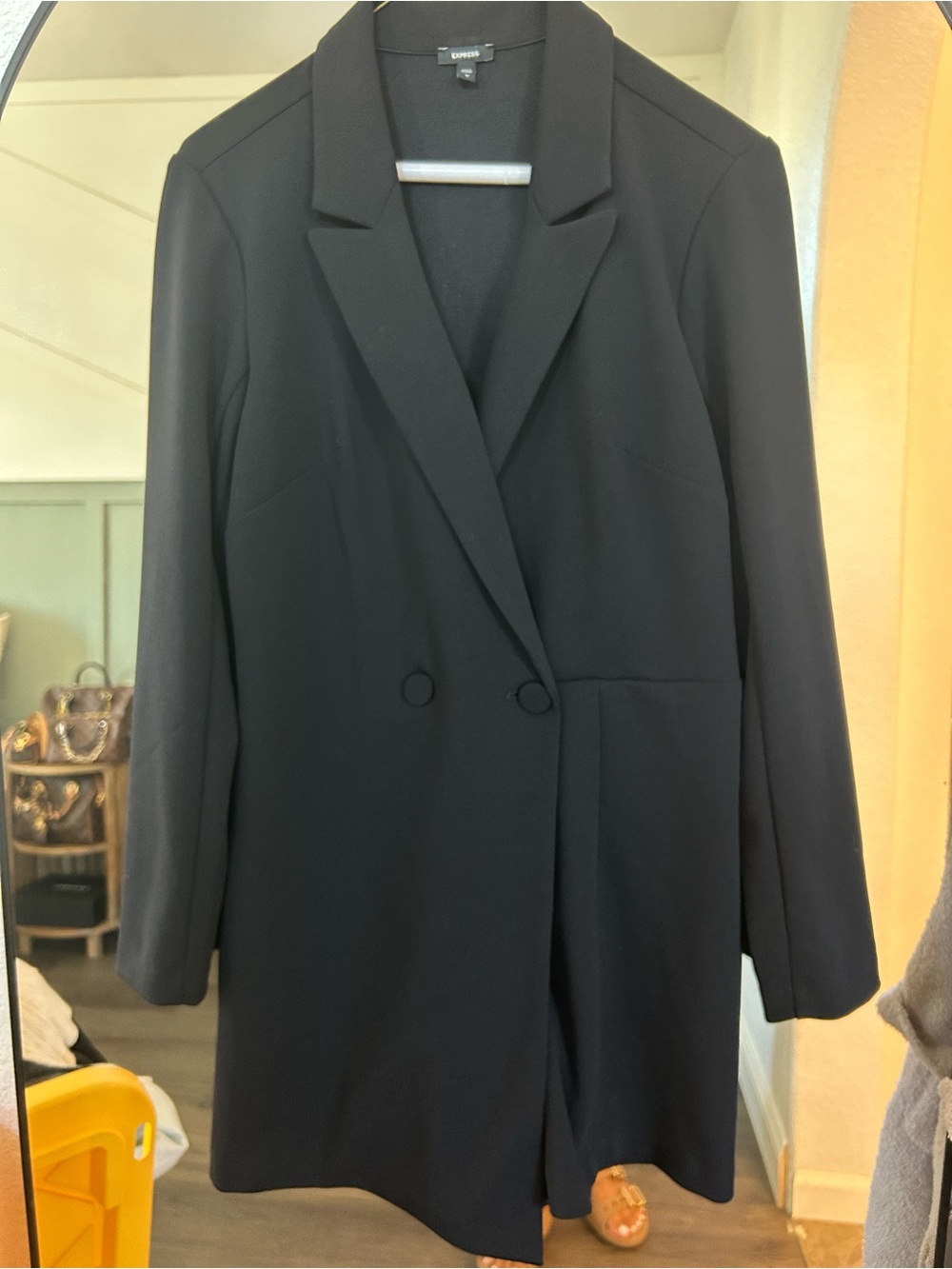 Express shorts blazer romper